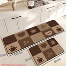 Kit 2 Tapetes Cozinha Antiderrapante Premium – Absorvente, Sofisticado e secagem rápida.