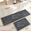 Kit 2 Tapetes Cozinha Antiderrapante Premium – Absorvente, Sofisticado e secagem rápida.