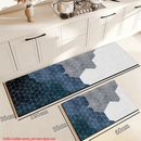 Kit 2 Tapetes Cozinha Antiderrapante Premium – Absorvente, Sofisticado e secagem rápida.